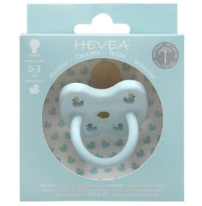 Hevea Pacifier Round 0-3 months - Baby Blue