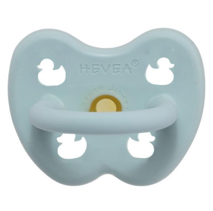 Hevea Pacifier Round 0-3 months - Baby Blue