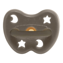 Load image into Gallery viewer, Hevea Pacifier Round 0-3 months - Shiitake Grey
