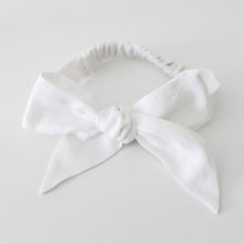 Load image into Gallery viewer, Snuggle Hunny Kids Linen headband -White

