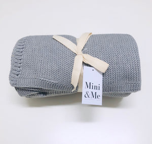 Mini & Me Cable Knit Baby Blanket