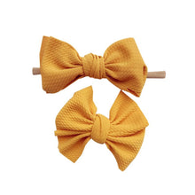 Load image into Gallery viewer, Crown and Tiara 2 Piece Solid Colour Bow Hair Clip &amp; Headband Set
