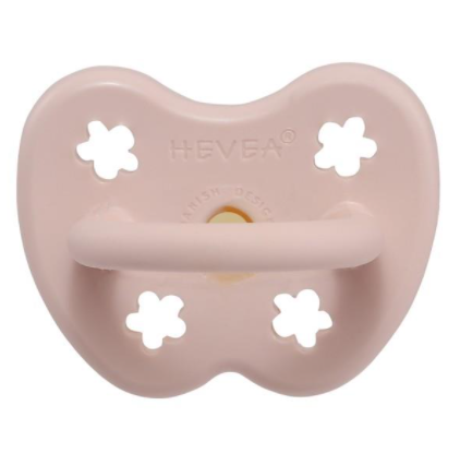 Hevea Pacifier Round 0-3 months - Powder Pink