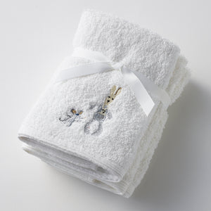Embroidered 3 Piece Face Washer Set