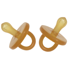 Natural Rubber Soother 2-pack Dummy in reuseable case